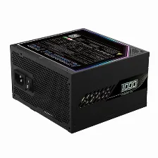 Fuente De Poder Aorus Elite Ae1000pm, 1000w, 80 Plus Platinum, Modular, 24-pin Atx, 120mm, Negro